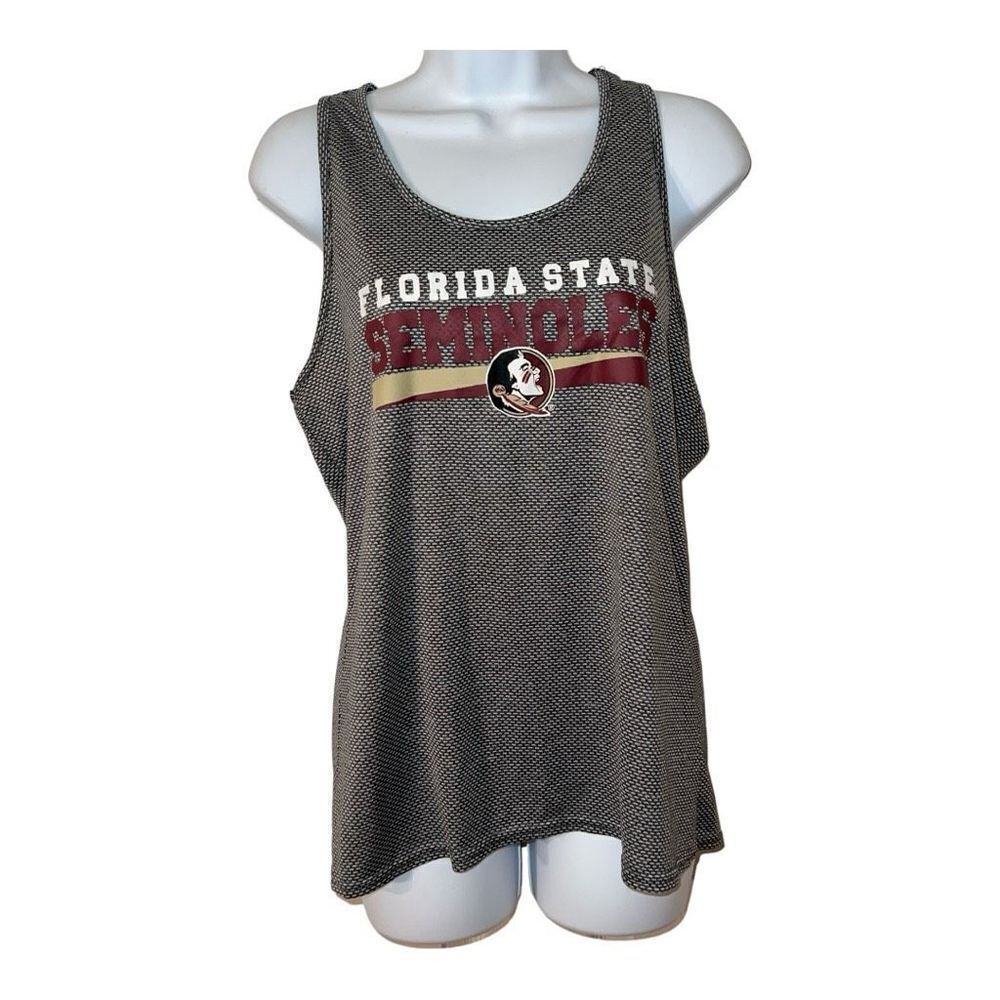 Women's Concepts Sport Charcoal Florida State Seminoles Phenom Tank Top